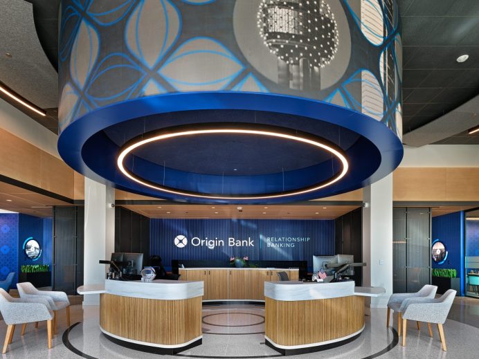 Origin Bank Halo Digital Signage Installation