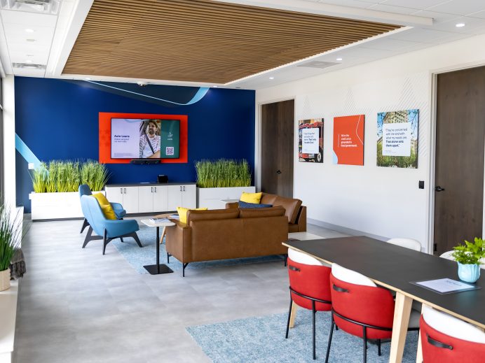 Civic Credit Union interior branch design